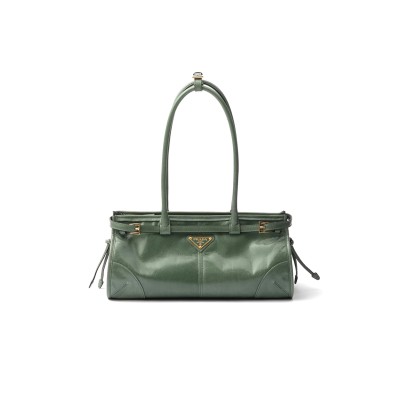 PRADA BONNIE MEDIUM LEATHER HANDBAG 1BA426 (32*15.5*12cm)